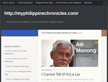 Tablet Screenshot of myphilippinechronicles.com
